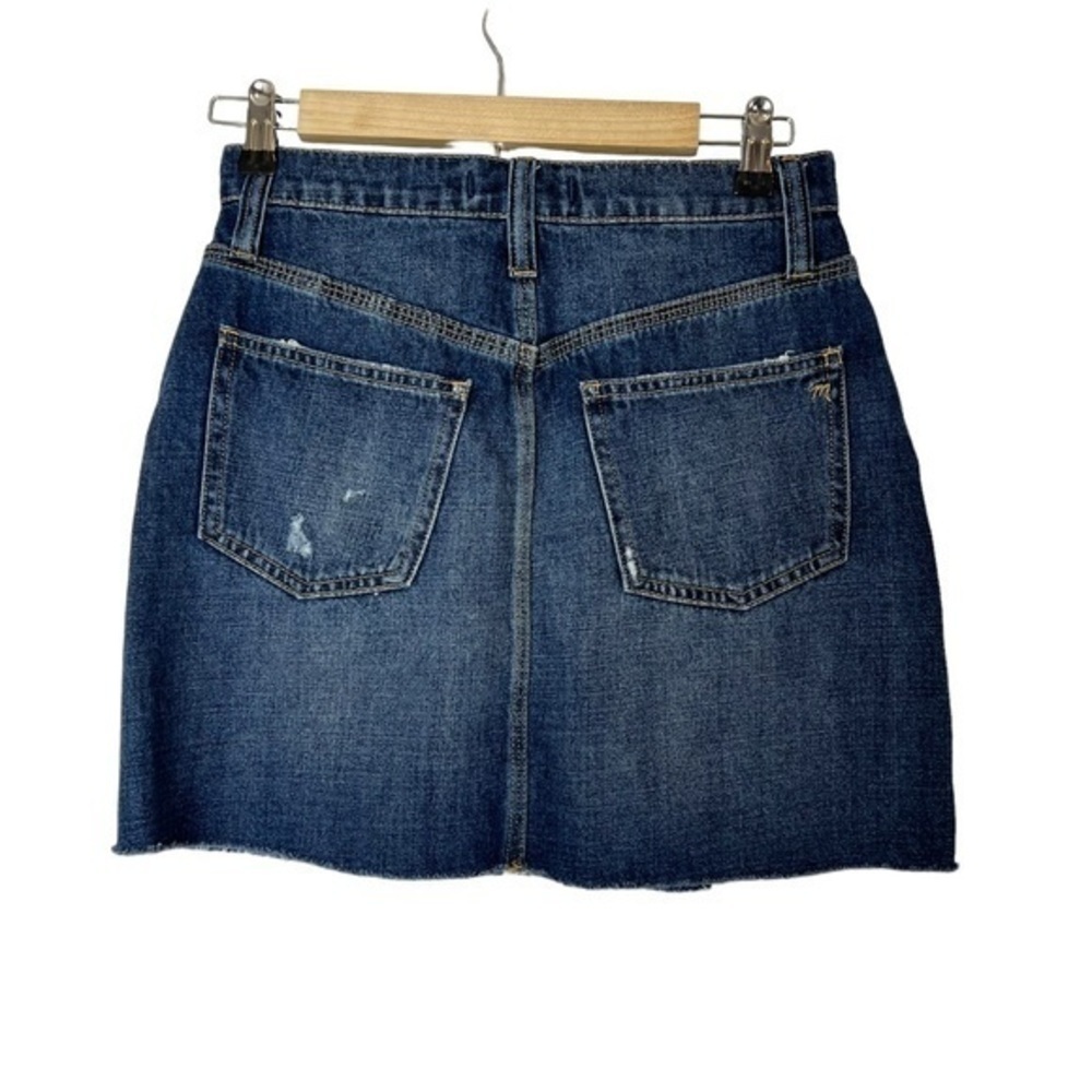 Madewell Rigid Denim Straight Mini Skirt: Reworked Edition - Picture 7 of 11